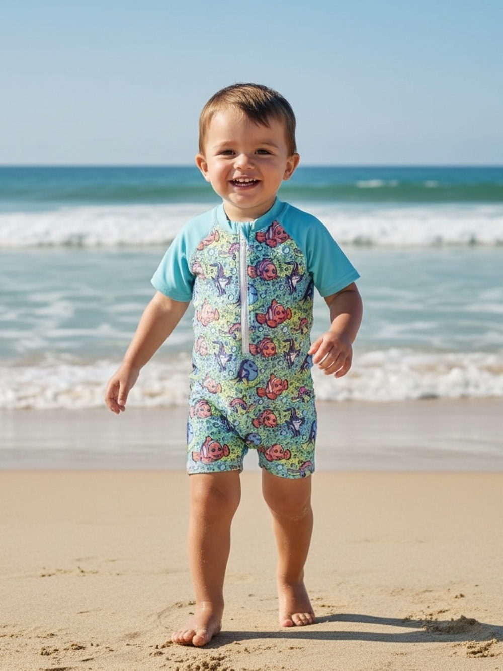 Boutique Finding Nemo Finding Dory One-Piece Shortie Shortall Swimsuit Disney